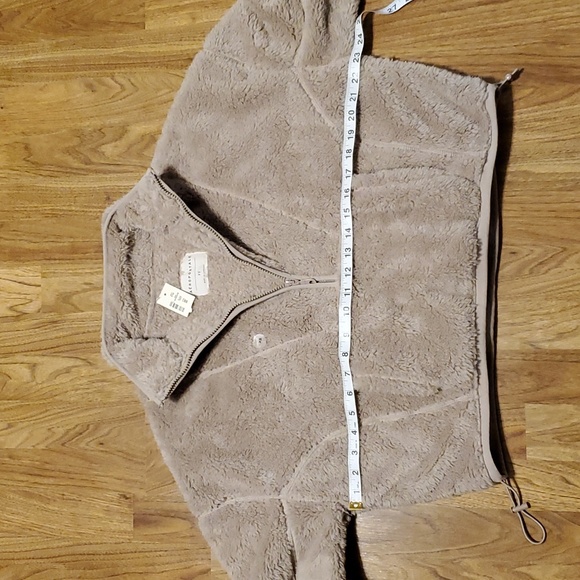 Aeropostale NWT Sherpa Fleece Half-Zip Pullover Jacket Sweatshirt Tan Size XS - Picture 13 of 14